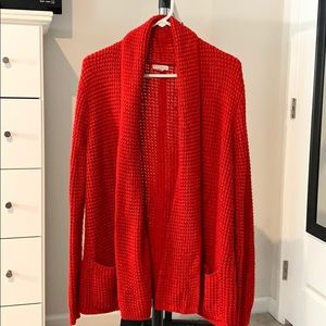 Merona Red Cardigan